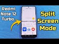 how to enable split screen mode for Xiaomi Redmi Note 12 phone