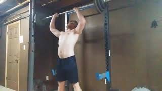 185 lb clean and press