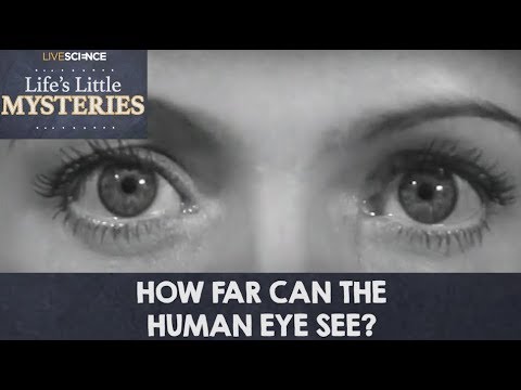 What is the maximum distance a human can see?