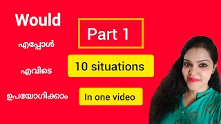 how to use would in 10 situations.#would #englishwithjyo .#would