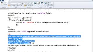 SCROLLTOP METHOD IN JQUERY DEMO