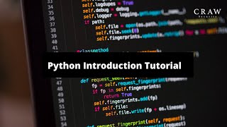 Python Introduction Tutorial | Craw Security #pythonintroduction #pythontutorial #pythonprogramming