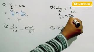 அட்சரகணிதப் பின்னங்களை வகுத்தல்|Dividing Algebraic fractions