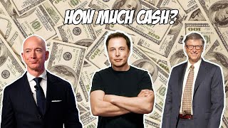How Much Actual Cash Does Elon Musk, Jeff Bezos And Bill Gates Have?