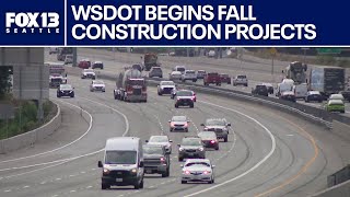 WSDOT begins fall road construction with multiple I-5 and I-90 closures