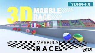 3D Marbula Race - 3D Marble Race - Country Tournament Olympics