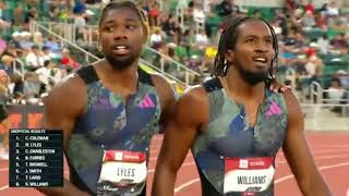 USATF Championship trails 2023 | Men 100m finals | Cravont Charleston beat Noah Lyles