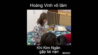 Hoàng Vinh vô tâm khi Kim Ngân gặp tai nạn