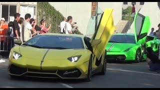 [SIS] 爆音を轟かせながら世界最強諸星一家のスーパーカー達が搬出!! [HD] Amazing sound supercars!!