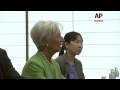 lagarde meets japanese finance minister