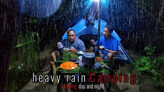 Cing hujan deras menikmati alam dan tidur nyenyak di hutan belantara Sumatra relaxing rain sound