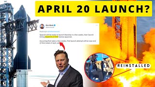 SpaceX Starship Orbital Launch On April 20?, Ship-24, NASA Lunar Spacesuit, Terran-1 Launch, CRS-27