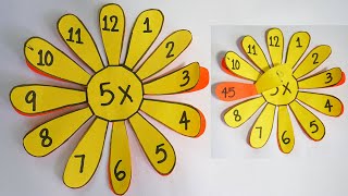 Maths Working Model | Maths Game For Students | Multiplication Table Wheel Math TLM | The4Pillars