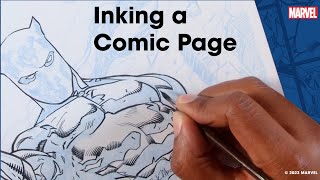 How to Ink a Comic Page with Mark Morales