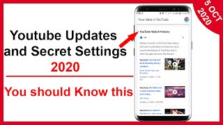Youtube new Update and Secret Settings 2020 | youtube hidden features