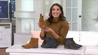 Clarks Collection Leather Ankle Boot - Camzin Loop on QVC