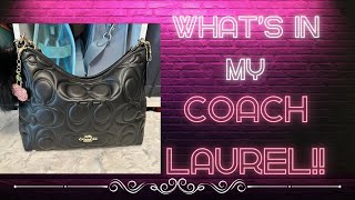 WHATS IN MY COACH LAUREL!! 💖👜