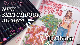 starting a new sketchbook! Again…. Ft.Ohuhu🫶🏽