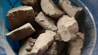 Pure cement chunks dusty crunchy Crumbling |Satisfying video |Asmr puppys