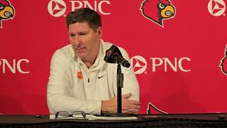 Clemson head coach Brad Brownell following 74-64 loss at Louisville