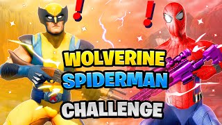 Fortnite Wolverine vs Spiderman Boss Marvel Challenge