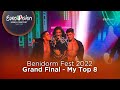 🇪🇸 Benidorm Fest 2022: Grand Final - My Top 8