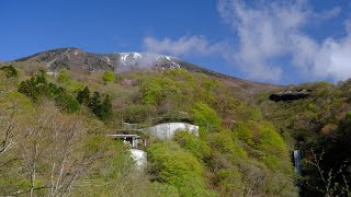 とちぎの風景 残雪豊富な日光白根山と美しき春紅葉のいろは坂 2022 4K