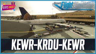 MSFS LIVE | Real World United OPS + GSX Pro | *NEW* Drzewiecki KEWR | €50 Sim Market *GIVEAWAY*