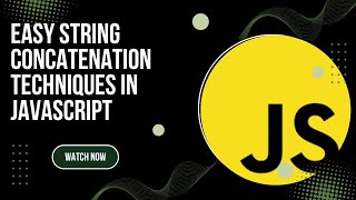 String Concatenation in JavaScript Explained for Beginners | Easy Examples #JavaScript