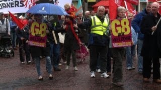 Anti-G8 demonstrators take to streets of Belfast