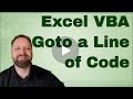 How to use Goto in Excel VBA.  Jumping lines of code - Code Included