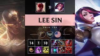 Lee Sin Top vs Fiora - NA Challenger Patch 25.S1.2