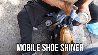 S5E10 Mobile shoe shiner #ASMR #shoeshine #faustoarizmendi