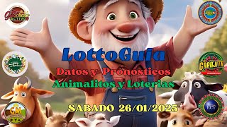 DATOS GRATIS #GranjaMillonaria #LottoActivo - #Granjita - #Guacharo - #SelvaPlus  26/01/2025