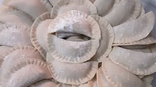 #ASMR Sounds # how to make and fold dumplings # dim sum#bao