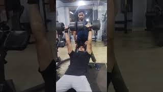 chest workout 50 kg dumbbell pressess 🏋️