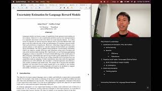 Uncertainty Estimation for Language Reward Models (in 5 min)