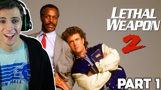 Lethal Weapon 2 (1989) Movie REACTION!!! - Part 1 - (FIRST TIME WATCHING)