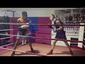 sparring with former pro