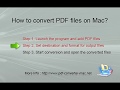 How to Convert PDF to Word/Excel/PPT/ePub/HTML/RTF/Text/Image? [PDF Converter : Mac]