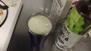 美酢ミチョの飲み方牛乳編