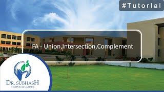FA - Union,Intersection,Complement