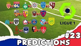 2021/22 Ligue 1 Predictions - Matchday #23