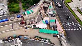 Avances de la Estación N°13 de la linea 2 del metro de lima Perú a Fecha 08/01/2025