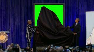 President Obama's Portrait Unveiled - Green Screen
