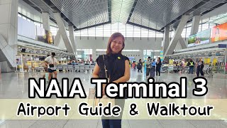 NAIA Terminal 3 Airport Guide Walking Tour plus Travel Tips #planttorneyg Manila Philippines