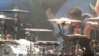 Tommy Lee ( Motley Crue ) playing solo drums upside down, Tampa , July 2012