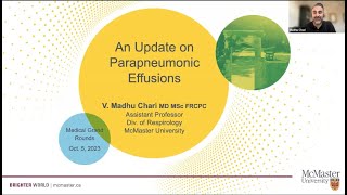 An Update on Parapneumonic Effusions - Grand Rounds - Hamilton Health Sciences