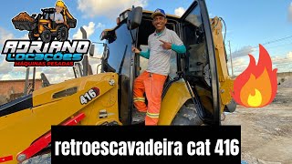 Retroescavadeira Cat 416 nova 🔥🚜