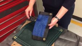 Shade Cloth Hinged Grommet Fasteners Demo